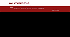 Desktop Screenshot of gailkeithmarketing.com